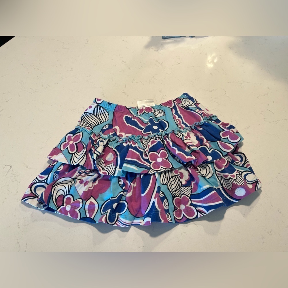 Hanna Andersson 110(5)tiered ruffle skort